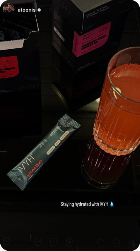 IVYH hydrering på resan